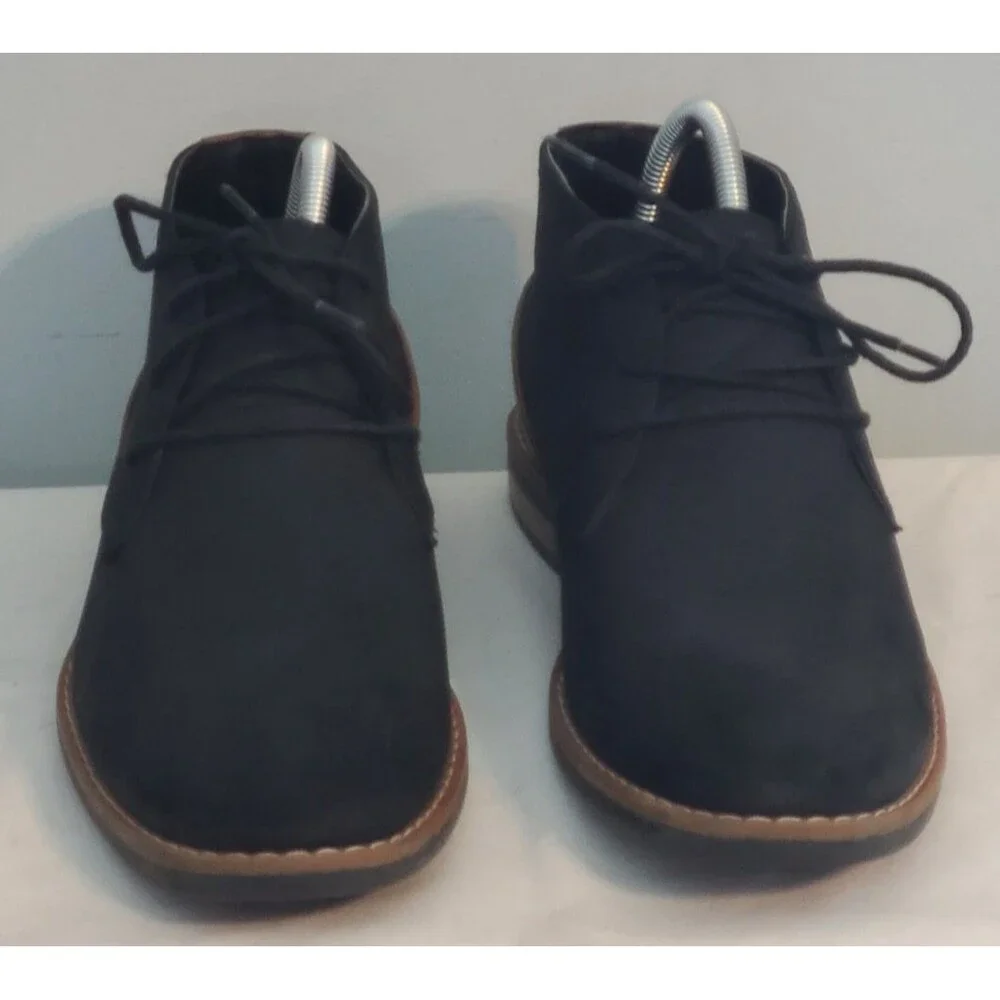 Restoration Barrow Chukka Mens 9M Black Boot Shoes Casual Party Workwear